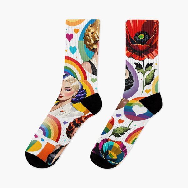 Item preview, Vintage Lesbian Fashion: Art Deco Elegance LGBTQ Pride designed and sold by whimsiqueer.