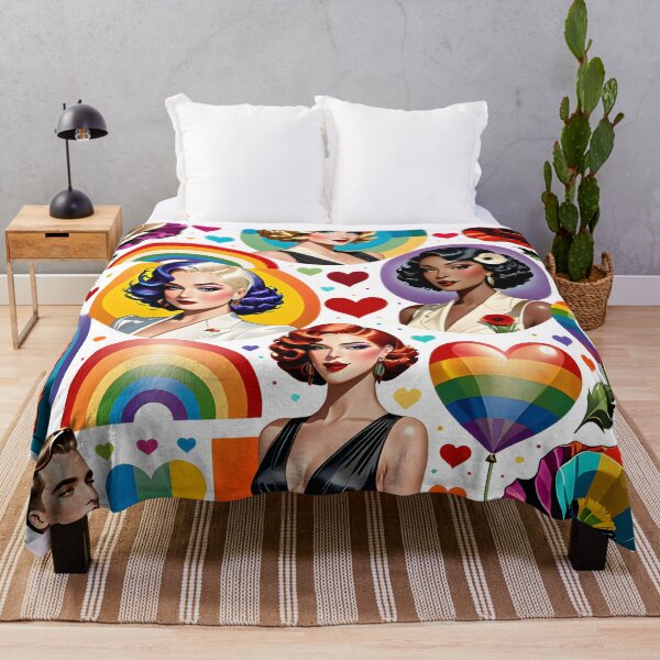 Aperçu de l'œuvre Mode lesbienne vintage : élégance Art déco, fierté LGBTQ créée et vendue par whimsiqueer.