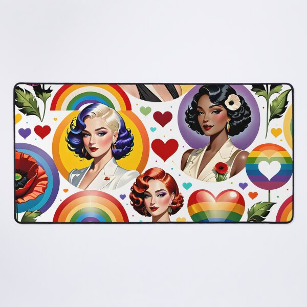 Item preview, Vintage Lesbian Fashion: Art Deco Elegance LGBTQ Pride designed and sold by whimsiqueer.
