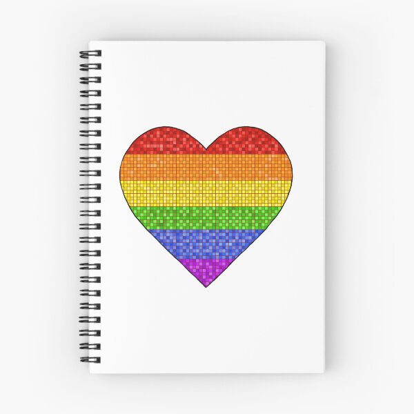 Item preview, Pride Pixel Heart Valentine's Day Illustration designed and sold by ArtAndBliss.