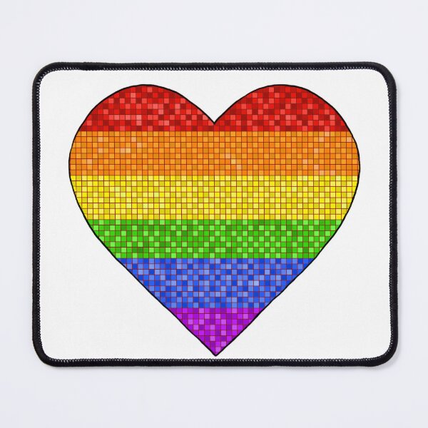 Item preview, Pride Pixel Heart Valentine's Day Illustration designed and sold by ArtAndBliss.