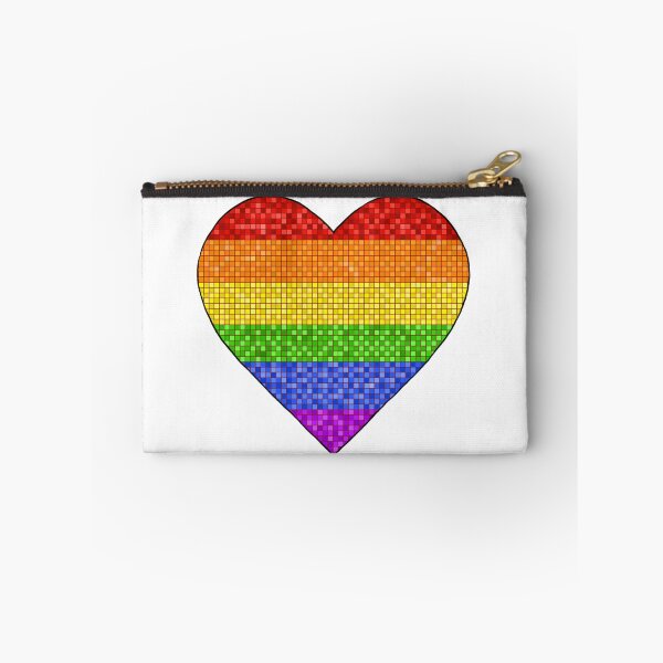Item preview, Pride Pixel Heart Valentine's Day Illustration designed and sold by ArtAndBliss.