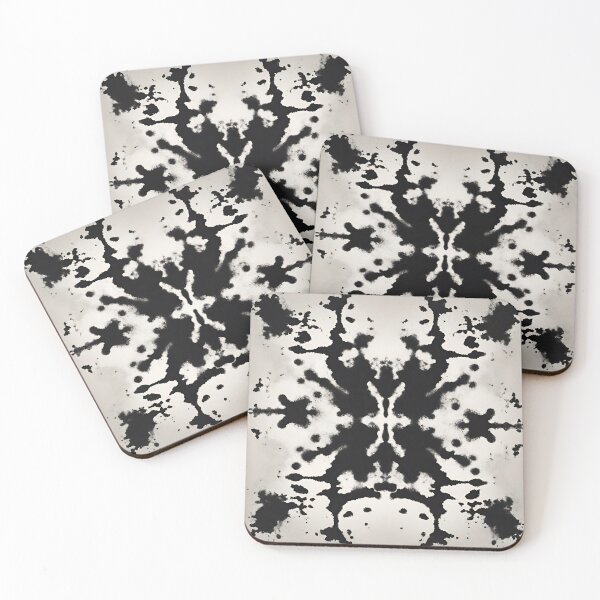 Item preview, Abstract Geometric Black and White Ink Splotch Design  designed and sold by AnimaliaStar.
