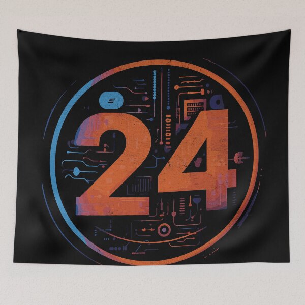 Item preview, Tech Timepiece - Circuitry Number 24 - 2024 designed and sold by Sir Meow Meow.