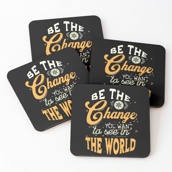 Item preview, Motivational phrases - Be the change you want to see in the world. designed and sold by MrChimpStore.