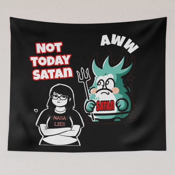 Item preview, Funny, Not Today Satan design  designed and sold by Roxburylane.