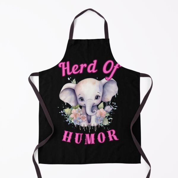 Item preview, Herd Of Humor. elephant head designed and sold by ElephantVibes.