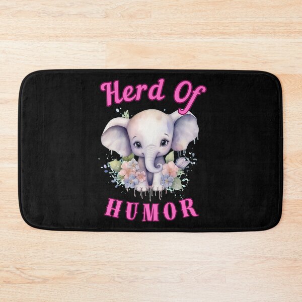 Item preview, Herd Of Humor. elephant head designed and sold by ElephantVibes.