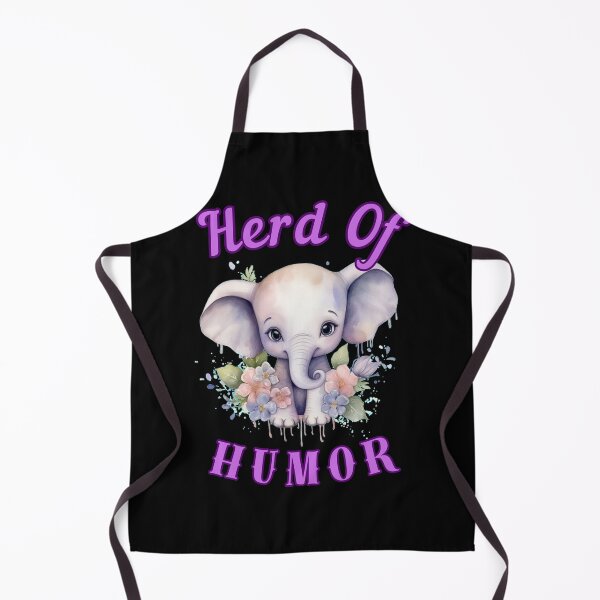 Item preview, Herd Of Humor. elephant face designed and sold by ElephantVibes.