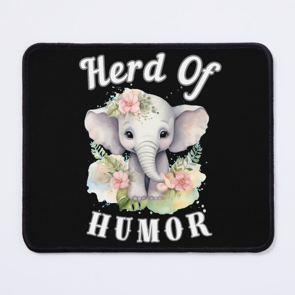 Item preview, Herd Of Humor. surreal elephant designed and sold by ElephantVibes.