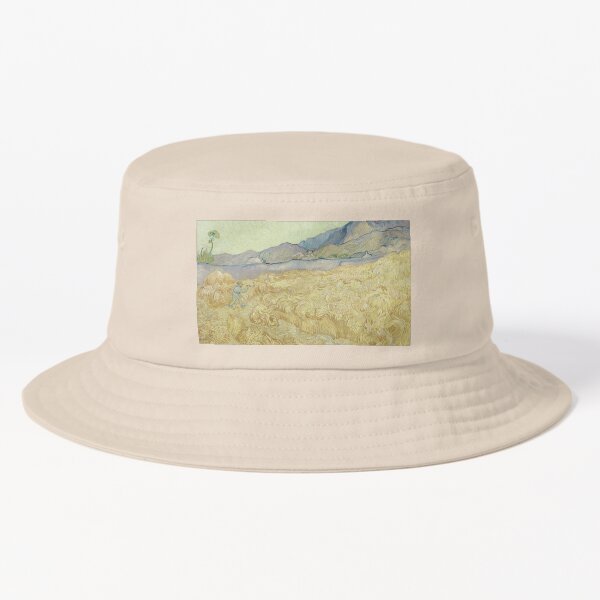 Vista previa del artículo con la obra «El campo de trigo de Van Gogh con una segadora», diseñado y vendido por Vintage Visions Art.