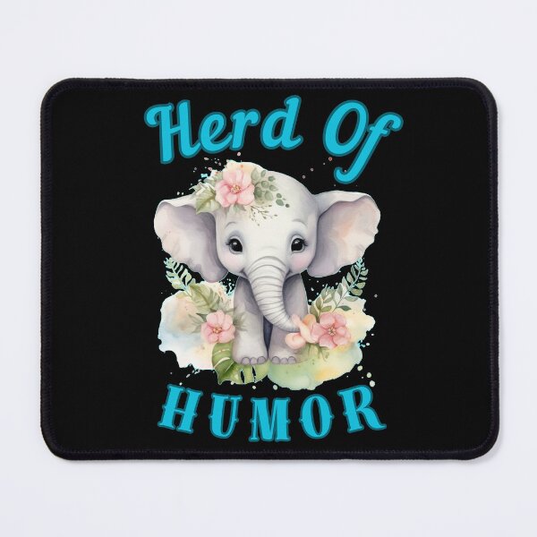 Item preview, Herd Of Humor. adorable elephant designed and sold by ElephantVibes.