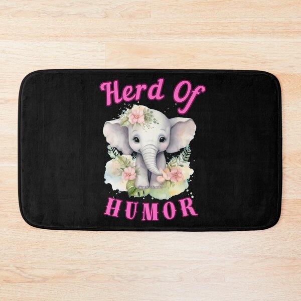 Item preview, Herd Of Humor. elephant saying designed and sold by ElephantVibes.