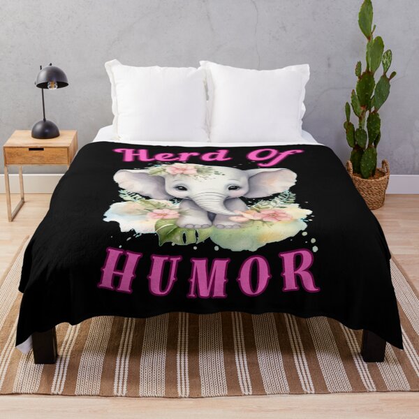 Item preview, Herd Of Humor. elephant saying designed and sold by ElephantVibes.