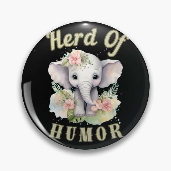 Item preview, Herd Of Humor. Flower elephant designed and sold by ElephantVibes.