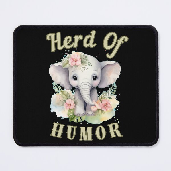Item preview, Herd Of Humor. Flower elephant designed and sold by ElephantVibes.