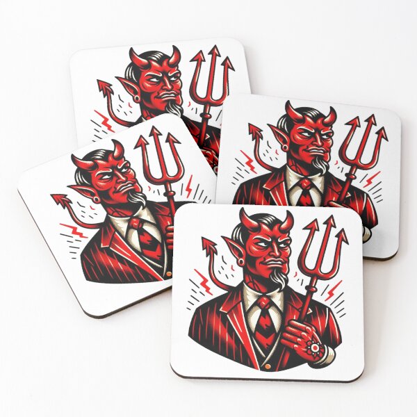 Artikelvorschau, Hübsches elegantes Red Devil Flash Tattoo Art Design entworfen und verkauft von BrianSaysDesign.