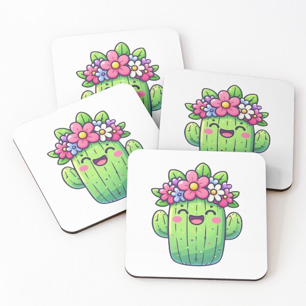 Item preview, Kawaii Floral Cactus designed and sold by Naau.us.