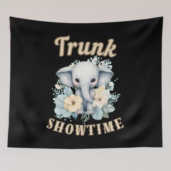 Item preview, Trunk Showtime. watercolor elephant designed and sold by ElephantVibes.