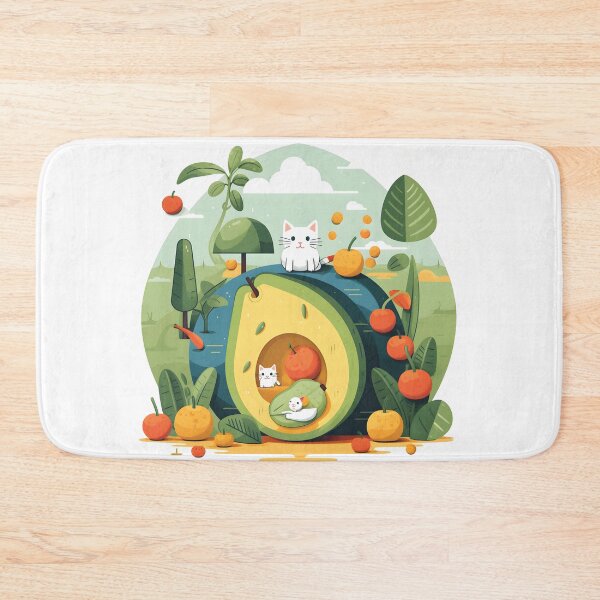 Item preview, Fruity Avocado and Plants hosts Cats designed and sold by omerfdln34.