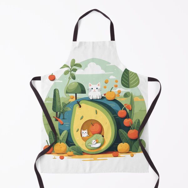 Item preview, Fruity Avocado and Plants hosts Cats designed and sold by omerfdln34.