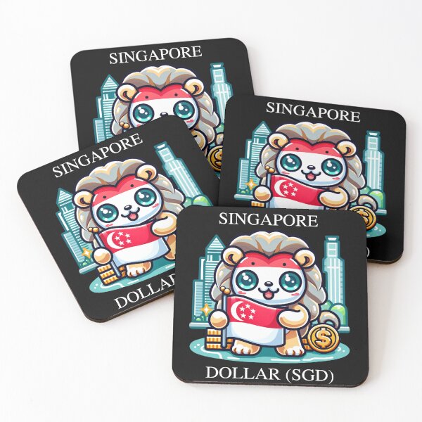 Item preview, Singapore Dollar SGD - Merlion Inspired designed and sold by designedfeeling.