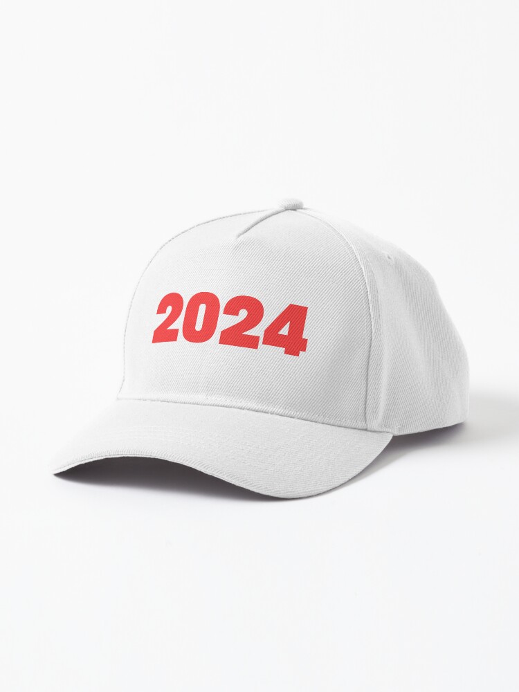 Thumbnail 1 of 7, Cap, 2024 Date Sticker Red designed and sold by MemeBubbles.