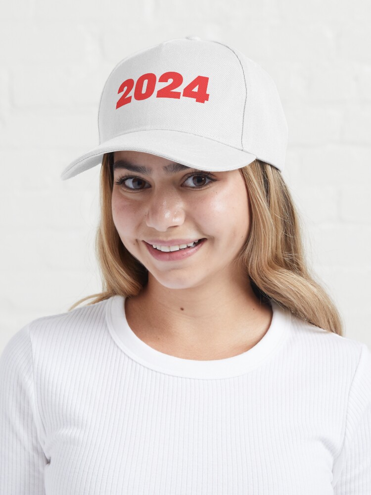 Thumbnail 6 of 7, Cap, 2024 Date Sticker Red designed and sold by MemeBubbles.