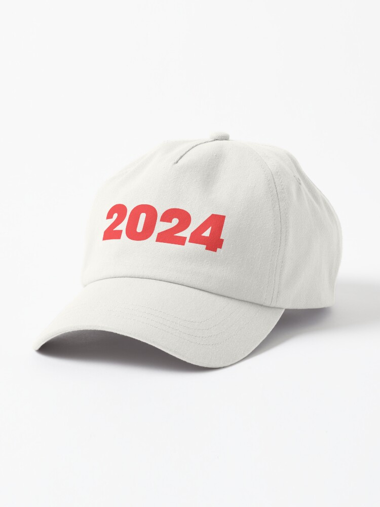 Thumbnail 1 of 7, Cap, 2024 Date Sticker Red designed and sold by MemeBubbles.