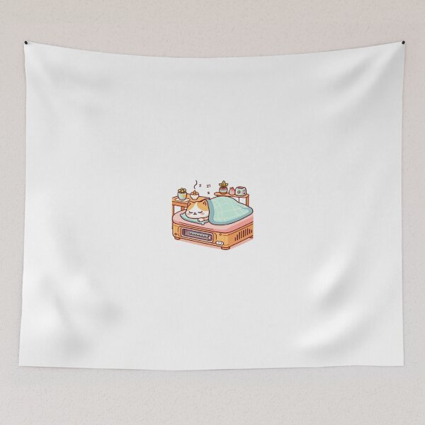 Item preview, Cat sleeping in a warm bed designed and sold by Kenji11.