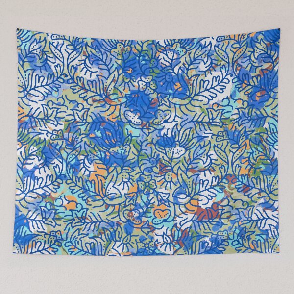 Aperçu de l'œuvre Conception abstraite complexe florale créée et vendue par Dream Bloom Gallery.