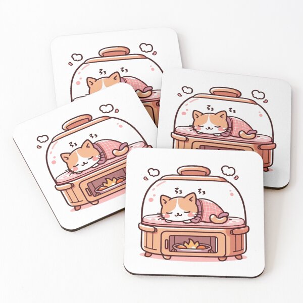 Item preview, Cat sleeping in a warm bed designed and sold by Kenji11.