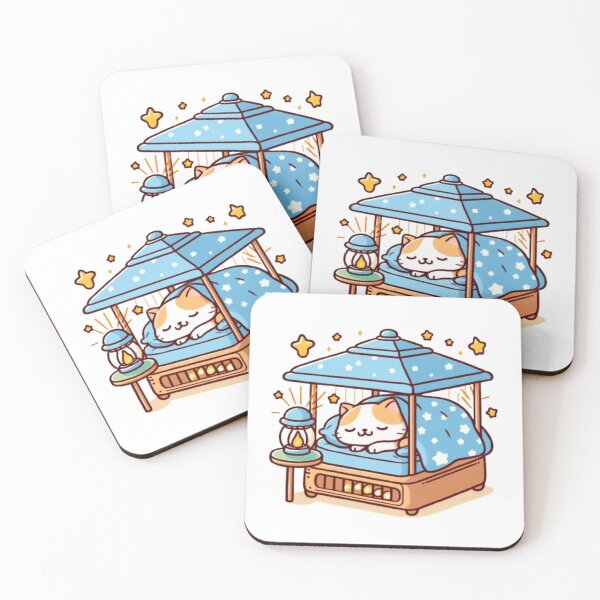 Item preview, Cat sleeping in a warm bed designed and sold by Kenji11.