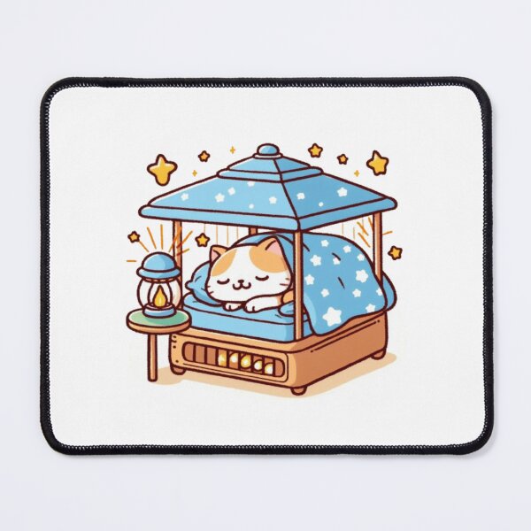 Item preview, Cat sleeping in a warm bed designed and sold by Kenji11.