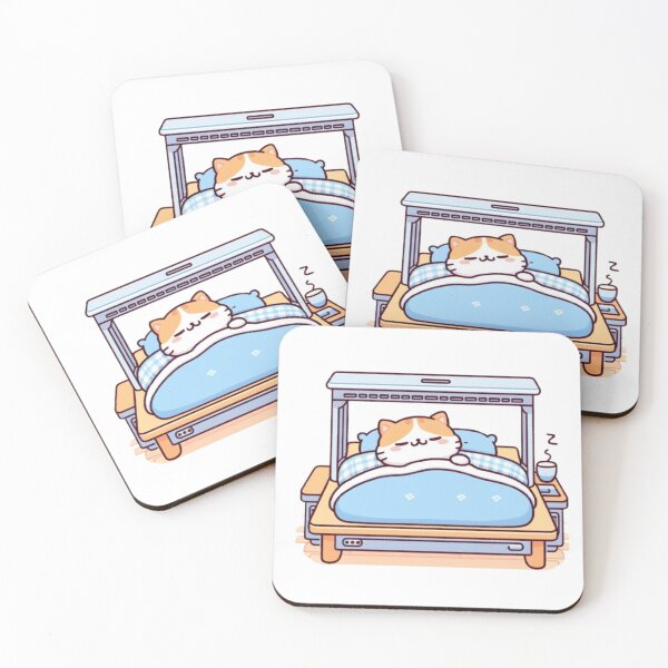 Item preview, Cat sleeping in a warm bed designed and sold by Kenji11.
