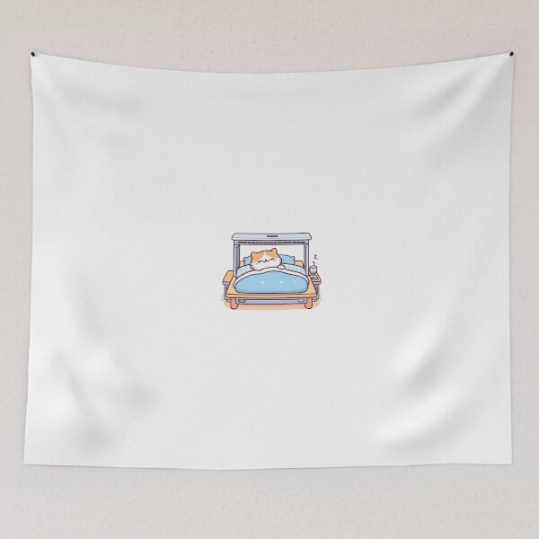 Item preview, Cat sleeping in a warm bed designed and sold by Kenji11.