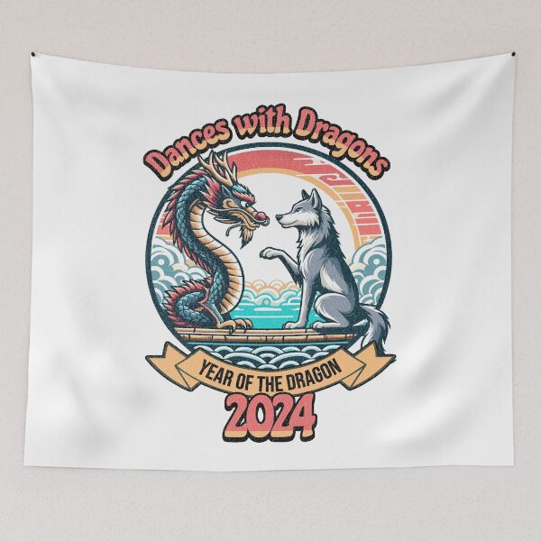 Item preview, Dances with Dragons - Year of the Dragon - 2024 designed and sold by QuirkPrint.