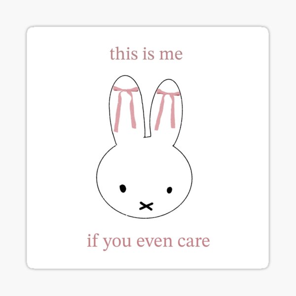 Artikel-Vorschau von Das bin ich, wenn es dich überhaupt interessiert, Miffy, designt und verkauft von lesterology.