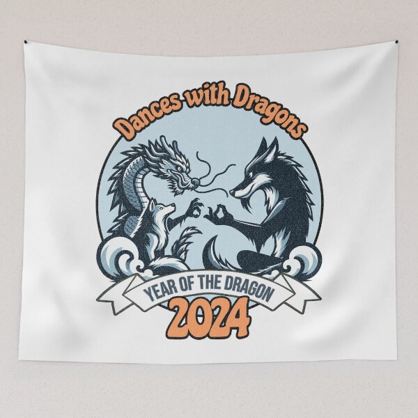 Item preview, Dances with Dragons - Year of the Dragon - 2024 designed and sold by QuirkPrint.