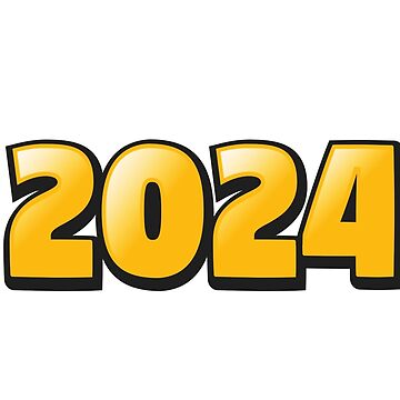 Artwork thumbnail, 2024 Date Sticker Orange by MemeBubbles