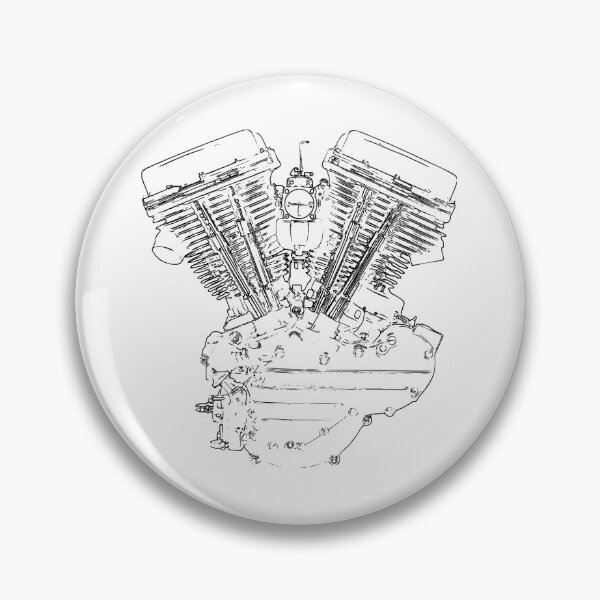 Item preview, Panhead motor outline designed and sold by fil00.