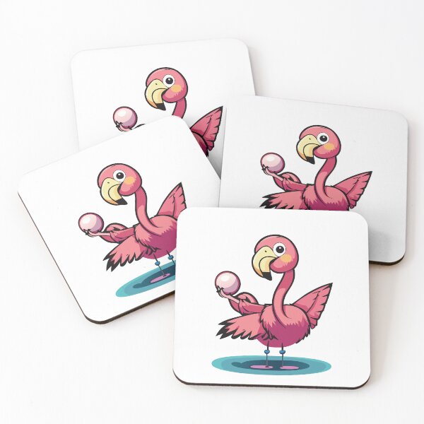 Item preview, Pink Flamingo holding an egg designed and sold by Karen Dayton.