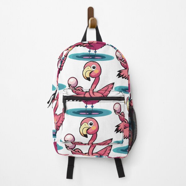 Item preview, Pink Flamingo holding an egg designed and sold by Karen Dayton.