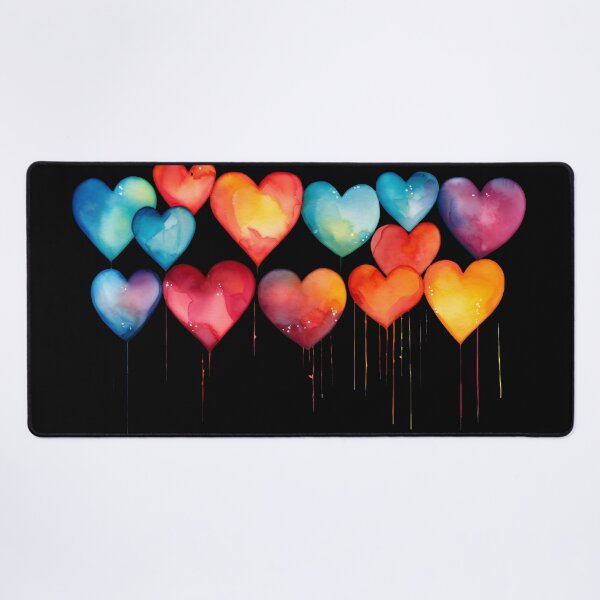 Item preview, Colorful Watercolor Hearts designed and sold by ArtbyAiGallery.
