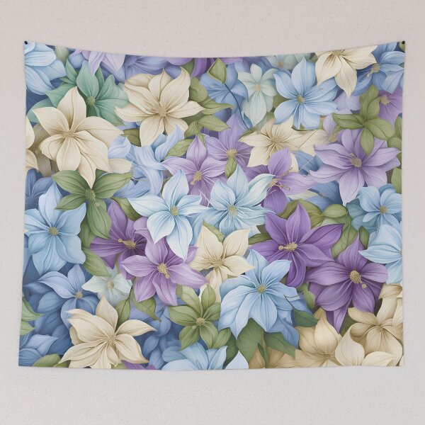 Aperçu de l'œuvre Jardin frais par Ethereaf-Clematis créée et vendue par Ethereaf.