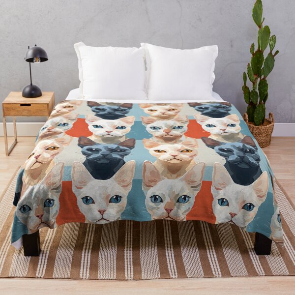 Item preview, Cats 2 Devon Rex 5 designed and sold by DigitalPatternx.
