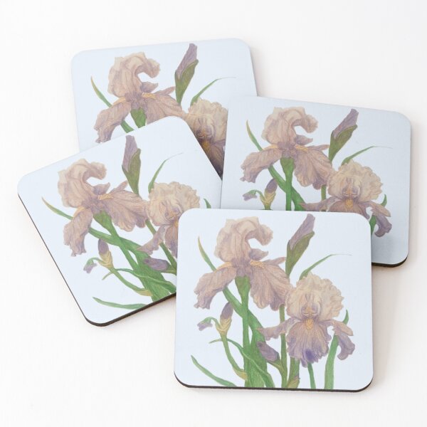 Item preview, Pink and lavender Iris in Bloom designed and sold by OdomArt.
