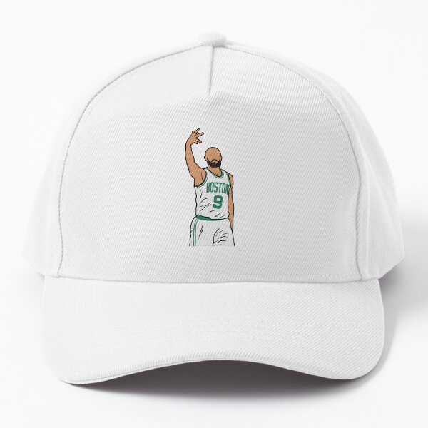 Vista previa del artículo con la obra «Celebración de 3 puntos de Derrick White», diseñado y vendido por RatTrapTees.