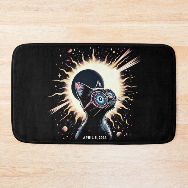 Item preview, 2024 Solar Eclipse Shirt CatWearing Solar Eclipse Glasses T-Shirt designed and sold by MAPDDesigns.