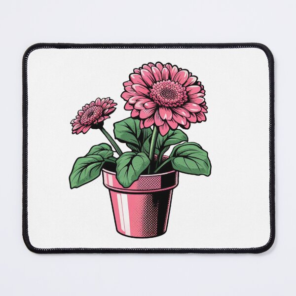 Item preview, Pink Potted Flowers Illustration designed and sold by TitanWear.